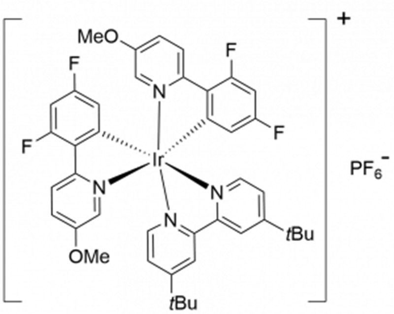  [Ir (dFOMeppy)2(5, 5 DCF)3Bpy)] PF6   CAS NO.:	2307271-69-6