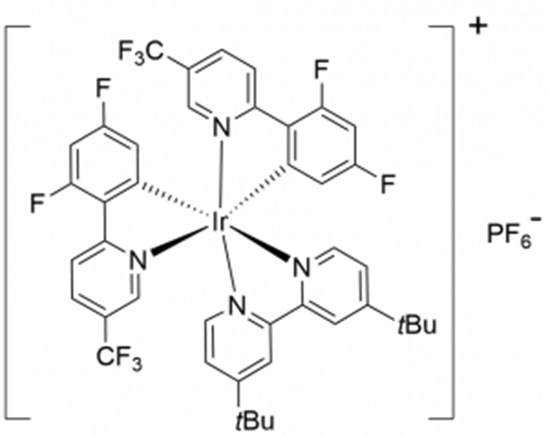 [Ir (dF (CF3) ppy)2(dtbpy)]PF6   CAS NO.:	870987-63-6